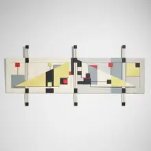 Untitled by Sandu Darie, paint on wood, sold Jan 2023