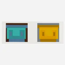 Folio II Folder 9 (from the Formulation: Articulation portfolio) by Josef Albers, 1972, lithograph in colors, sold Jan 2023
