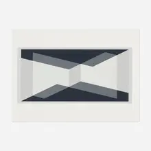 Folio I Folder 10 (from the Formulation: Articulation portfolio) by Josef Albers, 1972, lithograph in colors, sold Jan 2023