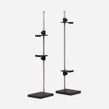 Tabletop easels, pair by Contemporary, c. 2015, steel, enameled metal, plastic, sold Jan 2023