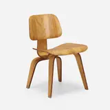 DCW by Charles and Ray Eames, ash plywood, rubber, sold Jan 2023