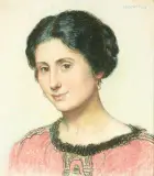 Portrait der Beatrice Robert-Parise by Henri Robert, 1918, pastel, offered Jun 2026