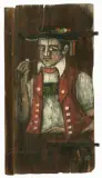 Fensterladen mit Senn, eine Pfeife rauchend by Appenzell, 20.Jh., oil on panel, sold Jun 2026