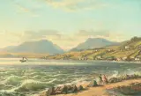 Neuenburgersee by Andreas Jeklin, oil on canvas, sold Jun 2026