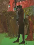 La nuit rouge by Coghuf, 1927, oil on canvas, sold Jun 2026