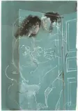 Liebespaar by Hans Erni, 1971, tempera, sold Jun 2026