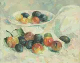 Weisse Schale mit Früchten by Charles Hug, 1943, oil on canvas, sold Jun 2026