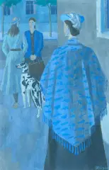 Strassenbild by Karl Hügin, tempera, sold Jun 2026