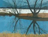 Am Fluss by Thys Kathy, oil on canvas, sold Jun 2026