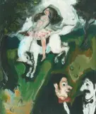 Im Zirkus, Reiterin auf weissem Pferd by Joseph Edward Duvanel, oil on canvas, offered Jun 2026