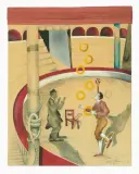 6 gelbe Ringe by Rolf Knie, 2002, acrylic, sold Jun 2026