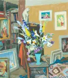 Im Atelier des Künstlers by Oscar Weiss, oil, sold Jun 2026