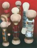 Shaving brushes red by Nolde Bänziger, 2011, acrylic, offered Jun 2026