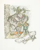 Stillleben mit Büste by Alois Carigiet, 1969, color lithograph, sold Jun 2026
