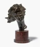 Frauenkopf by Fritz Huf, bronze, offered Jun 2026