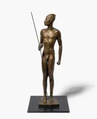 Männlicher Akt mit Speer by Hermann Haller, bronze, sold Jun 2026