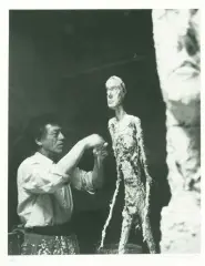 Giacometti im Atelier by Ernst Scheidegger, photograph, sold Jun 2026