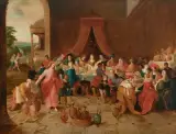 Werkstatt Die Hochzeit zu Kana by Frans Francken Ii., oil on panel, sold Mar 2026