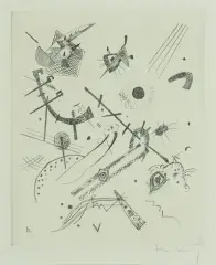 Kleine Welten XI by Wassily Kandinsky, drypoint, sold Mar 2026