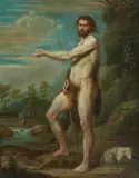 Johannes der Täufer in einer felsigen Landschaft by Norditalien, 2.Hälfte 16.Jh., oil on canvas, sold Mar 2026