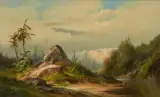 South Western Landscape by George Frederick Bensell, oil on canvas, offered Mar 2026