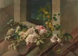 Sorpresa all'Amata (Rosenstillleben) by Ermocrate Bucchi, oil on canvas, offered Mar 2026