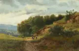 Sommerlandschaft by Ludwig Correggio, 1873, oil on canvas, offered Mar 2026