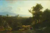Motiv bei Bregenz am Bodensee by Rudolf Pöppel, 1882, oil on canvas, sold Mar 2026