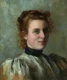 Portrait einer Dame by Henri Gervex, oil on canvas, sold Mar 2026