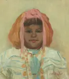 Arabisches Mädchen by Georges Henri Ballot, oil on canvas, sold Mar 2026