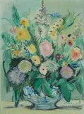 Vase de Fleurs by Jacqueline Marval, oil on canvas, sold Mar 2026