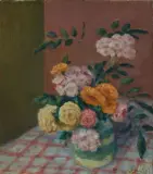 Blumenstillleben by Albert André, 1918, oil on canvas, sold Mar 2026