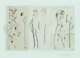 Drei Figurenstudien by George Andreas, 1988, ink, offered Mar 2026