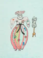 La Couturière by Niki de Saint Phalle, 1993, color lithograph, sold Mar 2026