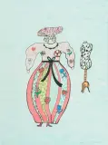 La Couturière by Niki de Saint Phalle, 1993, color lithograph, sold Mar 2026