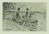 Pont des Arts, Paris by Paul Signac, etching, sold Mar 2026