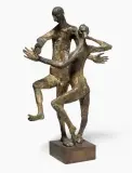 Tanzendes Paar by Emilio Stanzani, bronze, sold Mar 2026