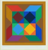 Konkrete Komposition by Victor Vasarely, pencil, sold Mar 2026