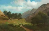 Passage au Servos by Alexandre Calame, oil on paper, sold Mar 2026