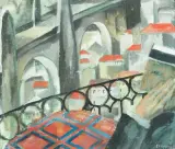 Brücke (alte Kornhausbrücke, Bern) by Arnold Brügger, oil on canvas, sold Mar 2026