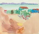 Landschaft bei Tunis by Louis Moilliet, 1928, watercolor, sold Mar 2026