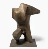 Knieender männlicher Akt by Max Weiss, 1981, bronze, sold Mar 2026