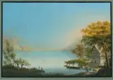 Aussicht von Beckenried über den Vierwaldstädtersee nach Brunnen und Schwyz by Bleuler Schule, 1.Hälfte 19.Jh., gouache, sold Mar 2026