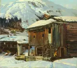 Berglandschaft mit Maiensäss by Alexander von Wagner, 1936, oil on canvas, sold Mar 2026