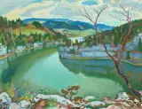 Printemps orageux by Charles l'Eplattenier, 1946, oil on canvas, sold Mar 2026