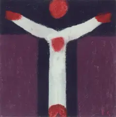 Christus by Ferdinand Gehr, pastel, sold Mar 2026