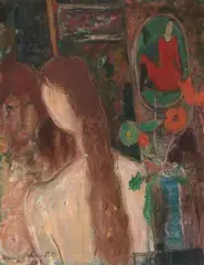 Weiblicher Rückenakt mit Spiegelbild by Adolf Herbst, 1965, oil on canvas, offered Mar 2026