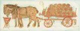 Pferde mit Bierwagen am Futtertrog by Alois Carigiet, 1961, oil on canvas, sold Mar 2026