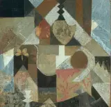 Ohne Titel by Harald Nägeli, 1962, collage, sold Mar 2026