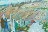 Im Lattenberg "Reben schneiden by Karl Landolt, 1967, oil on canvas, sold Mar 2026